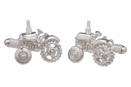 Farm Tractor Cufflinks Presented in Onyx Art London Cufflink Gift Box Farming Tractor Cufflinks for Men Available also in Green Blue Silver and Red